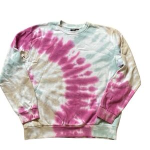 PACSUN Tie Dye Crewneck Sweatshirt